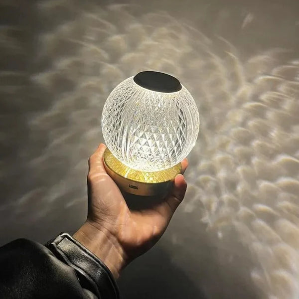 Sphere-Shaped Acrylic Crystal LED Lamp