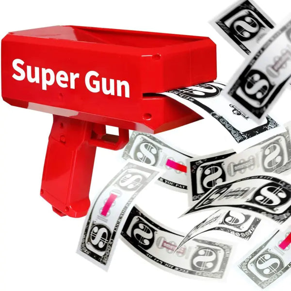 Rain Money Gun, Paper Playing Spray Money Toy Gun, Prop Money Gun