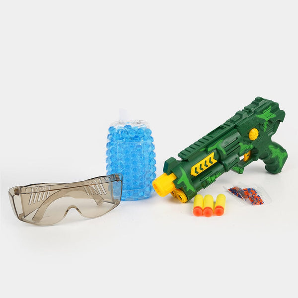 2 In 1 Water And Dart Gun Eva Soft Blaster And Crystal Target Toy